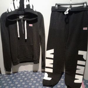 VS PINK Hoodie & Campus Pants Set